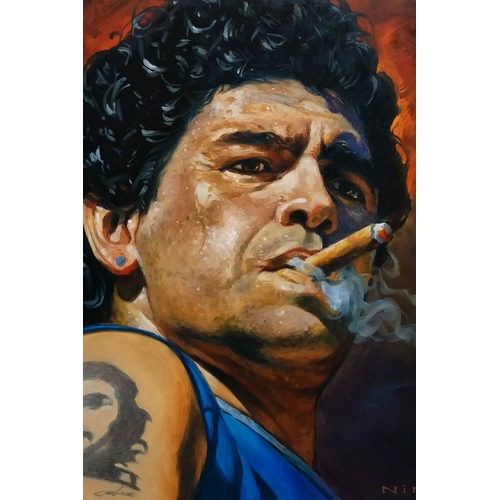 Детски комплект Рисуване по номера Марадона 40х60см PAT73459