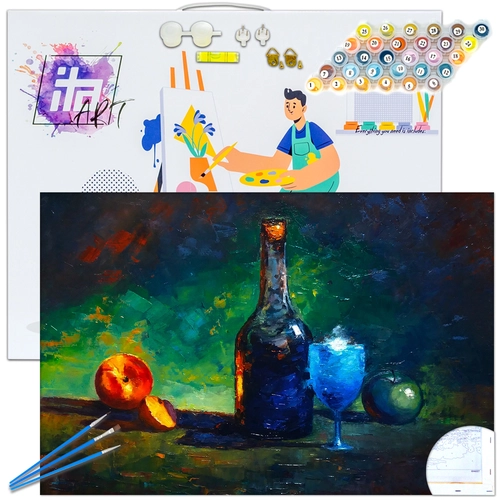 Детски сет Рисуване по номера Натюрморт с маслина 40х60см PAT73460