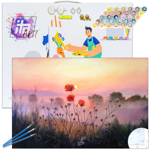 Детски комплект Рисуване по номера Юлска утрин 40х60см PAT73461