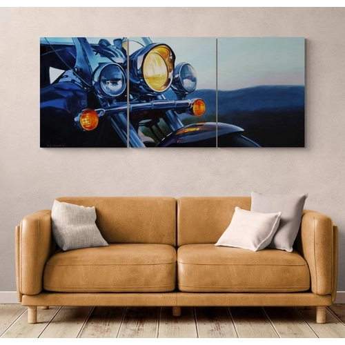 Рисуване по номера Триптих Harley-Davidson, 3x40х50см PAT73482