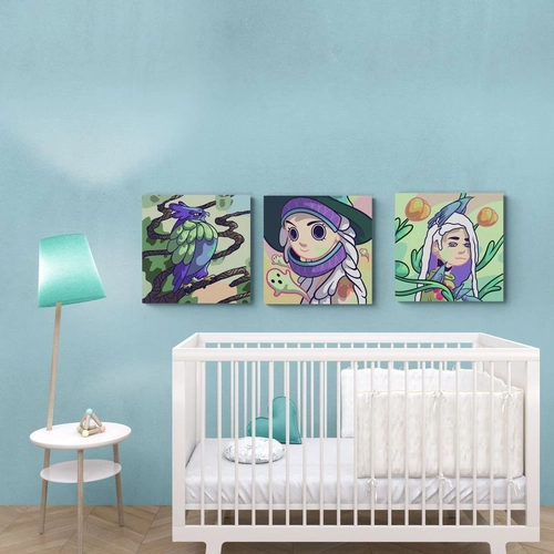 Рисуване по номера за деца Дизайн 15, 3 броя 20х20см PAT73500