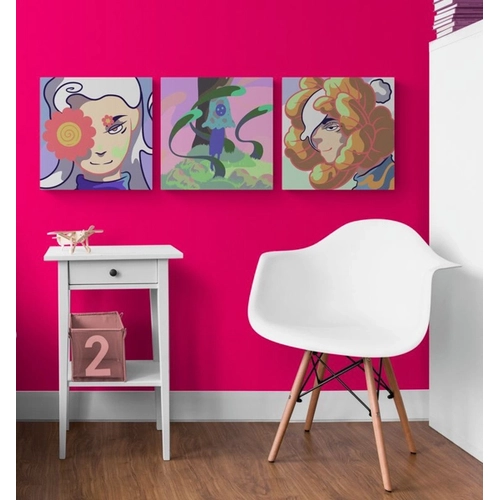 Рисуване по номера за деца Дизайн 24, 3 броя 20х20см PAT73508