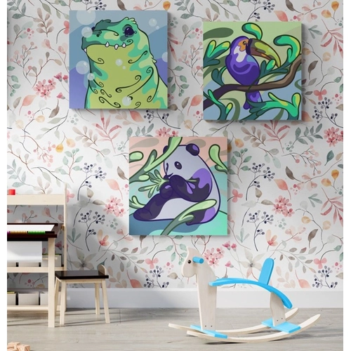 Рисуване по номера за деца Дизайн 29, 3 броя 20х20см PAT73513