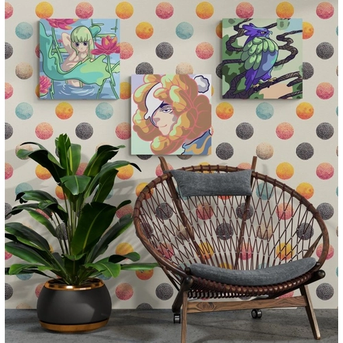 Рисуване по номера за деца Дизайн 49, 3 броя 20х20см PAT73532