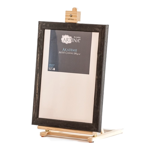 Рамка от естествена дървесина, кафява със заоблен профил PAT73534