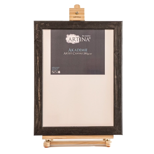 Рамка от естествена дървесина, кафява със заоблен профил PAT73534