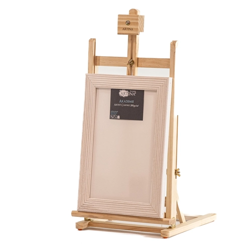 Детска рамка от естествена дървесина, бяла с оребрен профил PAT73536