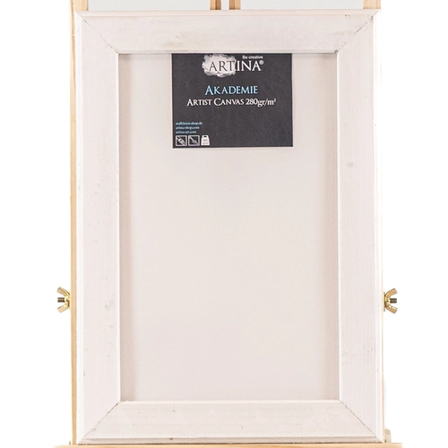 Детска рамка от естествена дървесина, бяла със скосен профил PAT73537