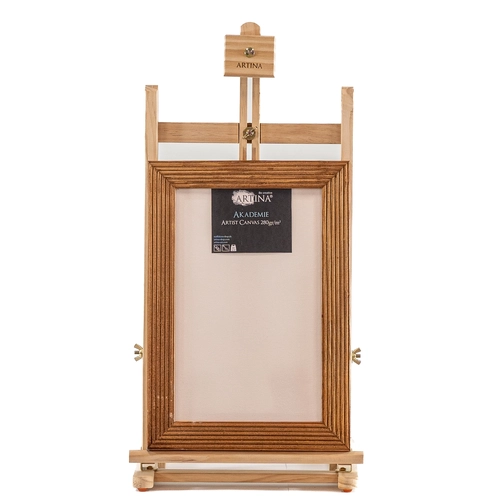 Рамка от естествена дървесина, кафява с оребрен профил PAT73541