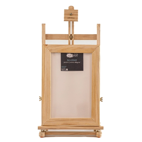 Рамка от естествена дървесина, натурална с оребрен профил PAT73542