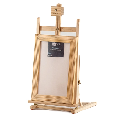 Рамка от естествена дървесина, натурална с оребрен профил PAT73542