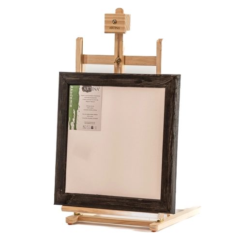 Рамка от естествена дървесина, черна със заоблен профил PAT73718