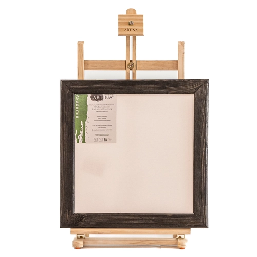 Рамка от естествена дървесина, черна със заоблен профил PAT73718