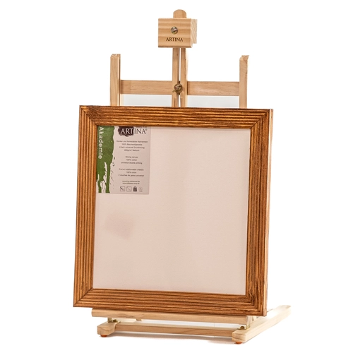 Детска рамка от естествена дървесина кафява с оребрен профил PAT73720