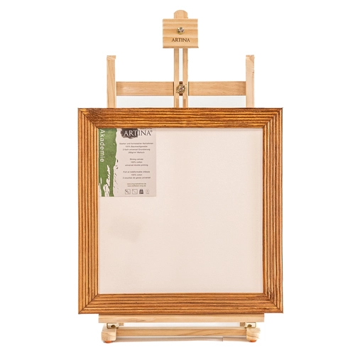 Детска рамка от естествена дървесина кафява с оребрен профил PAT73720