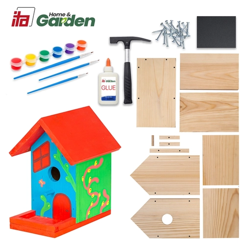 Детска къща за птички сглоби и оцвети Skylark 12x21,5x23,5см PAT73760