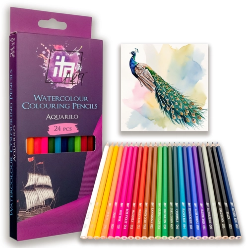 Комплект 24бр. детски акварелни моливи ITA ART PAT73775
