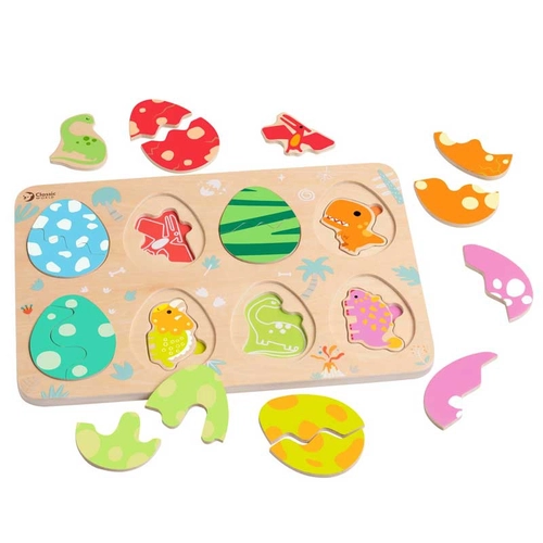 Детски дървен пъзел с динозаври от 25 части PAT74018