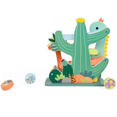 Бебешка дървена играчка - пързалка Динозавър PAT74023