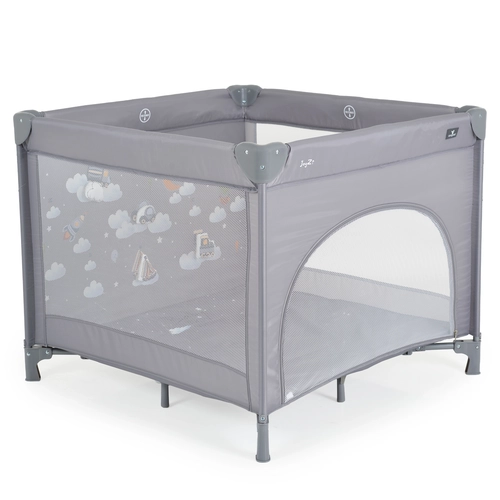 Сива детска сгъваема кошара за игра Joyzi PAT74114