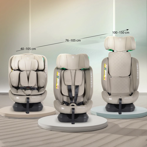 Детски бежов стол за кола Aventura 40-150см-Beige PAT74118