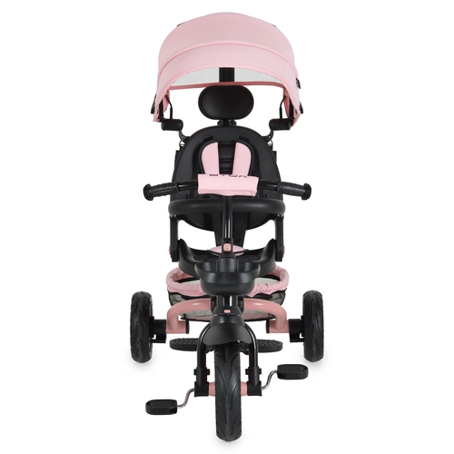 Детска розова триколка с 3-точков предпазен колан Explore PAT74148