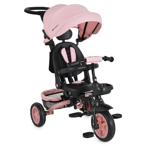 Детска розова триколка с 3-точков предпазен колан Explore PAT74148