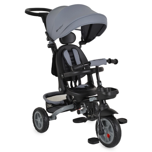 Детска тъмносива триколка с 3-точков предпазен колан Explore PAT74149