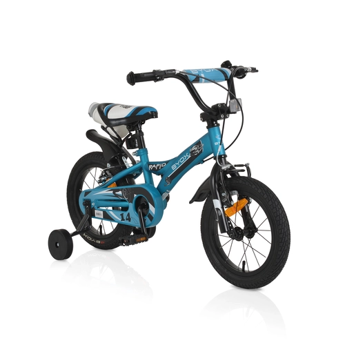 Детски велосипед с помощни колела и звънец 14