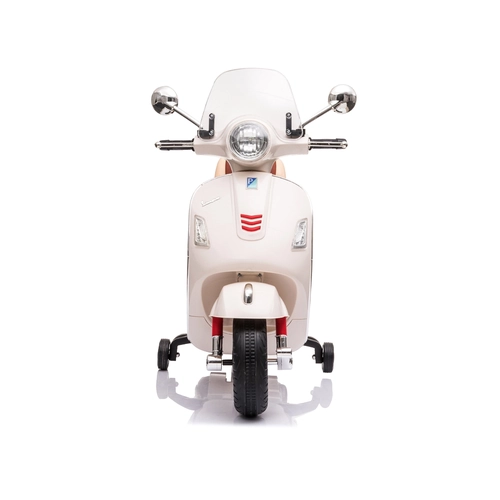 Детски бял електрически мотор Vespa GTS Super PAT74255