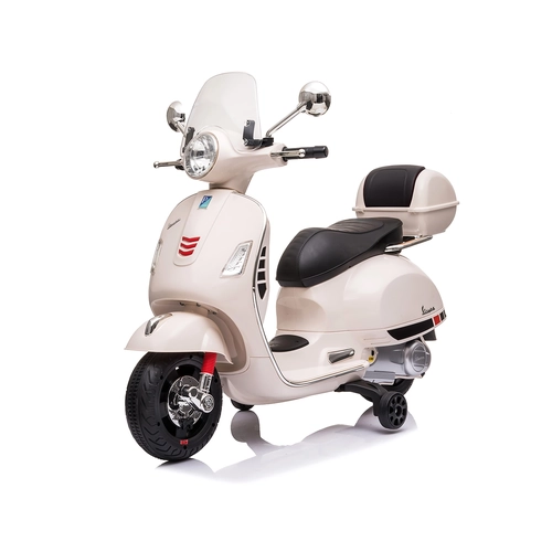 Детски бял електрически мотор Vespa GTS Super PAT74255