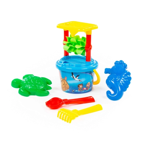 Детски плажен комплект с мелница за игра (7 части) PAT74331