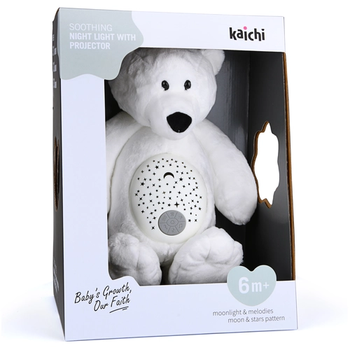 Плюшена бебешка играчка с проектор и музика Мечо PAT74384