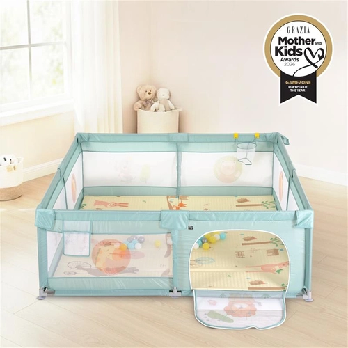 Бежова бебешка кошара GameZone 150*200 с аксесоари new PAT74408