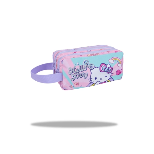 Ученически несесер с три ципа Primus Hello Kitty Pastel PAT74811