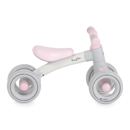 Детски розов мини баланс велосипед с EVA гуми RollyBoo pink PAT75038