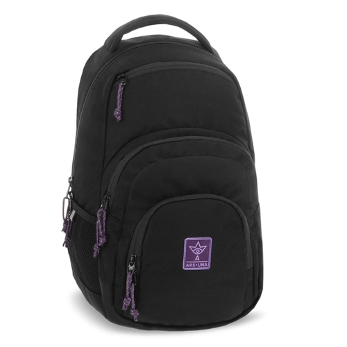 Детска ученическа раница AU-2 Girl Black-Violet Cordura  PAT75107
