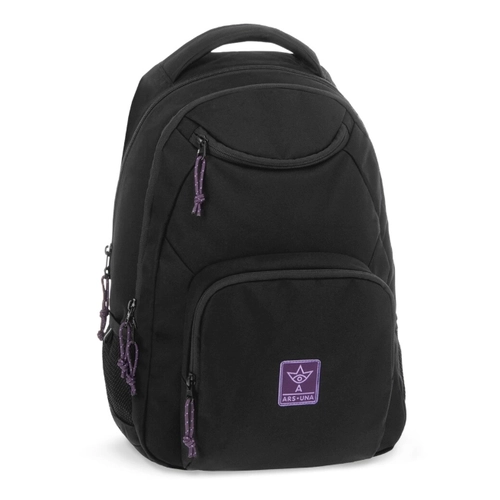 Детска ученическа раница AU-6 Girl Black-Violet Cordura PAT75108