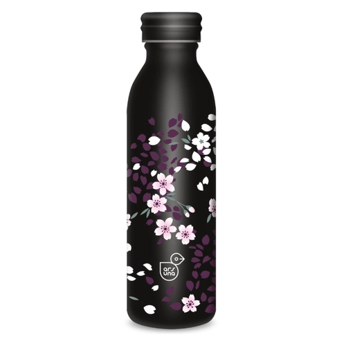 Черна детска термо бутилка 600 ml Sakura PAT75189