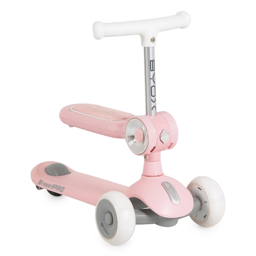 Детска тротинетка с музикални ефекти 2in1 StreetPro pink PAT75209