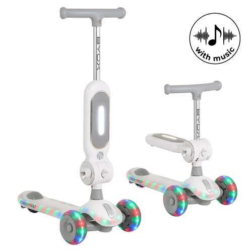 Детска тротинетка с музикални ефекти 2in1 StreetPro grey PAT75210