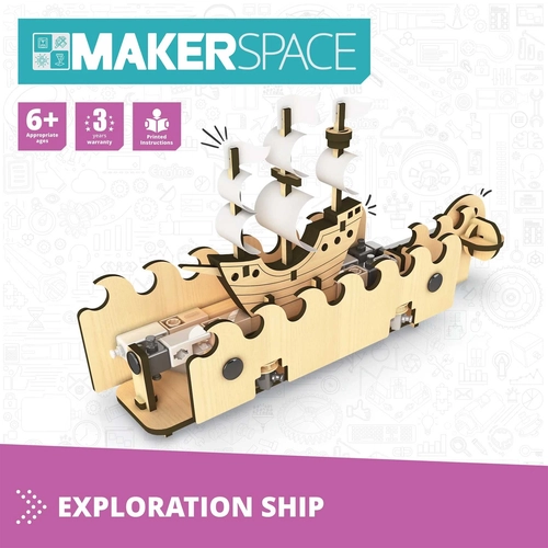 Детски конструктор Makerspace DIY Изследователски кораб PAT75361