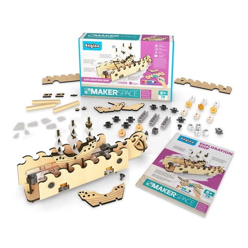 Детски конструктор Makerspace DIY Изследователски кораб PAT75361
