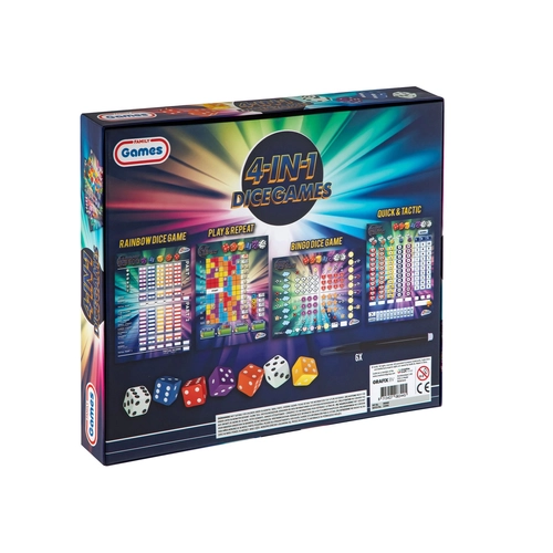 Комплект детски игри със зарове 4 в 1 PAT75448
