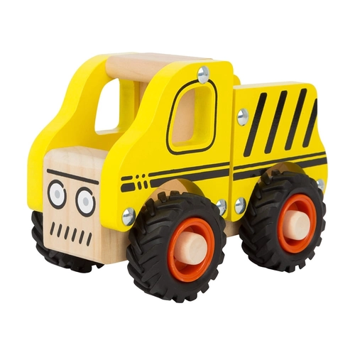 Детска играчка жълт дървен камион 13 х 7 х 10 cm PAT75482