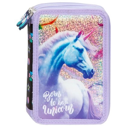 Пълен детски ученически несесер с 3 ципа Unicorn 15 PAT76890