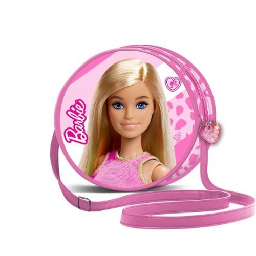 Розова детска кръгла чанта Barbie Fashion PAT76927