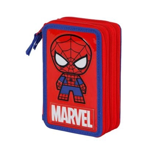 Пълен детски несесер с 3 ципа Spiderman Glide  PAT76930