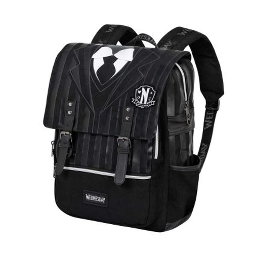 Черна детска ученическа раница Wednesday Oxford Uniform PAT76935