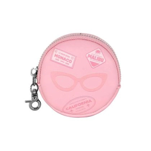 Детско розово кръгло портмоне за монети Barbie Travel PAT76945